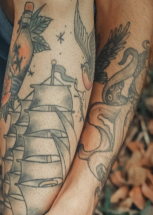 boat tattoo