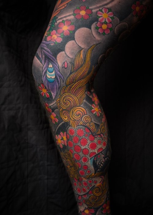 colorful pattern tattoo